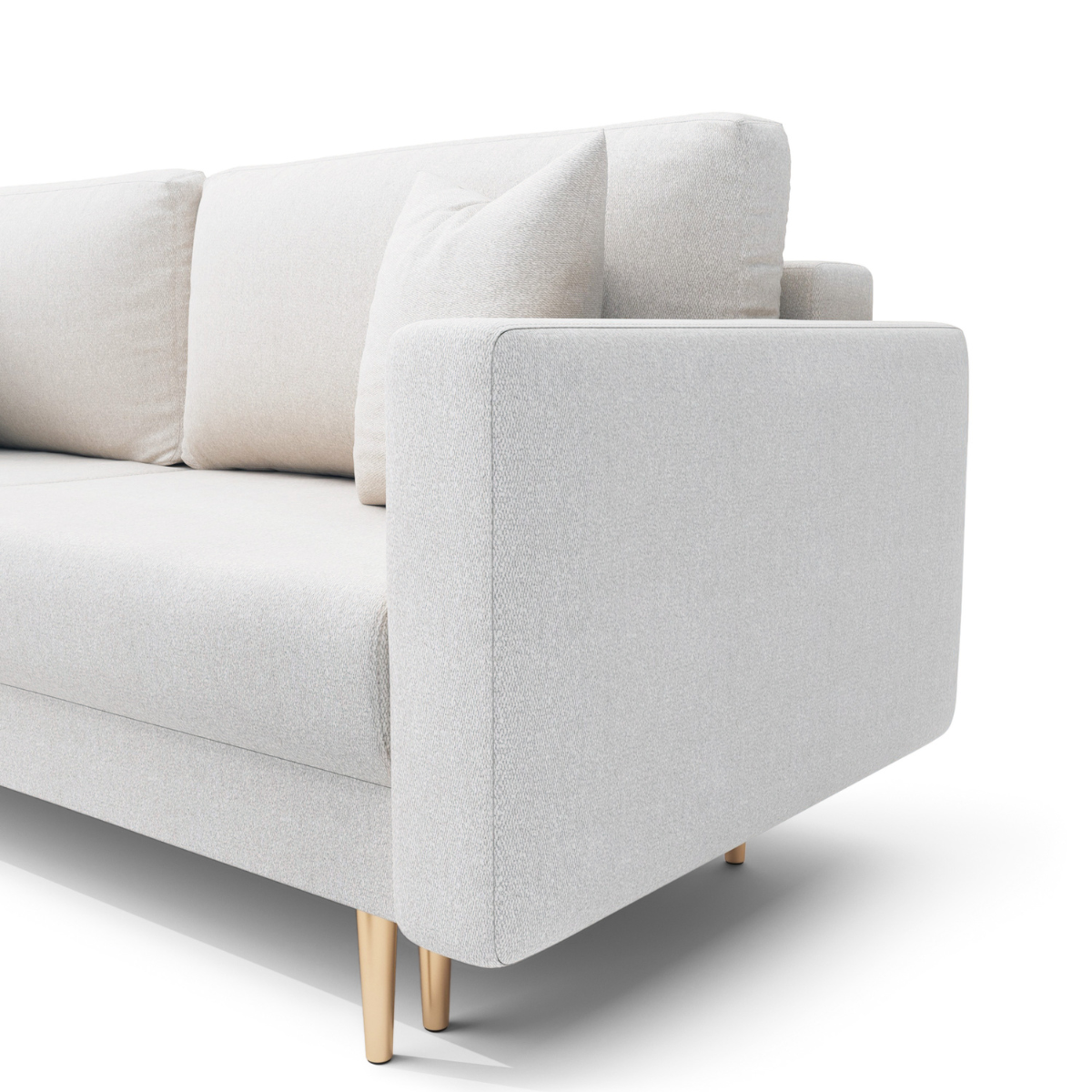PZ POPPY Grey, Gold minimalist Sofa bed
